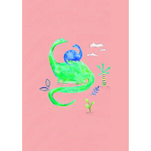 Ilustrace Dino, Laura Irwin, (30 x 40 cm)