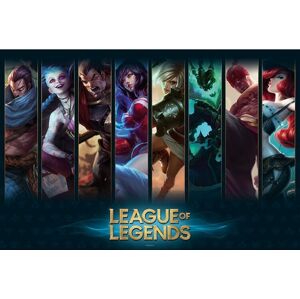 Plakát, Obraz - League of Legends - Champions, (91.5 x 61 cm)