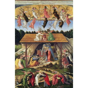 Obrazová reprodukce Mystic Nativity, 1500, Botticelli, Sandro (Alessandro di Mariano di Vanni Filipepi), 26.7 × 40 cm