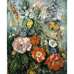 Cezanne, Paul - Obrazová reprodukce Bouquet of Flowers, (35 x 40 cm)