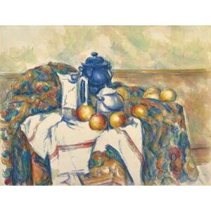 Cezanne, Paul - Obrazová reprodukce Still Life with Blue Pot, (40 x 30 cm)