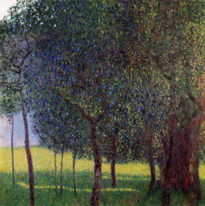 Klimt, Gustav - Obrazová reprodukce Fruit Trees, (40 x 40 cm)