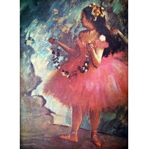Degas, Edgar - Obrazová reprodukce Painting titled 'Dancer in a Rose Dress', (30 x 40 cm)