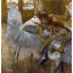 Degas, Edgar - Obrazová reprodukce Dancers at Rest, c.1885, (40 x 40 cm)