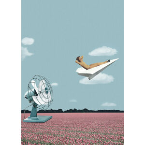 Ilustrace Where the wind takes me, Maarten Léon, (30 x 40 cm)