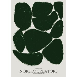 Ilustrace Things fall apart - Green, Nordic Creators, (30 x 40 cm)