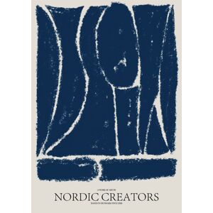 Ilustrace Things fall apart - Blue, Nordic Creators, (30 x 40 cm)