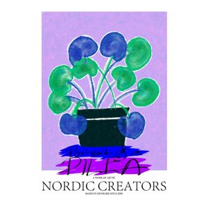 Ilustrace Portait of a Pilea, Nordic Creators, (30 x 40 cm)
