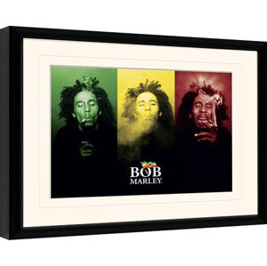 Obraz na zeď - Bob Marley - Tricolour Smoke