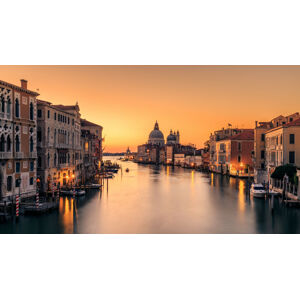 Umělecká fotografie Dawn on Venice, Eric Zhang, (40 x 22.5 cm)