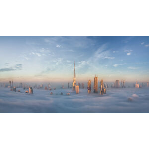 Umělecká fotografie Sinking in fog, Khalid Jamal, (40 x 20 cm)