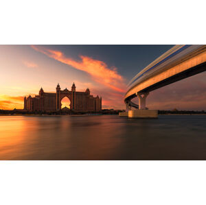 Umělecká fotografie Atlantis Sunset, Majid Behzad, (40 x 22.5 cm)