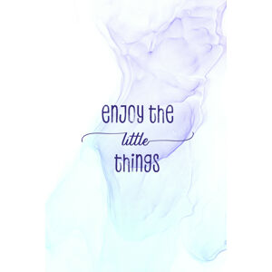 Ilustrace Enjoy the little things | floating colors, Melanie Viola, (26.7 x 40 cm)