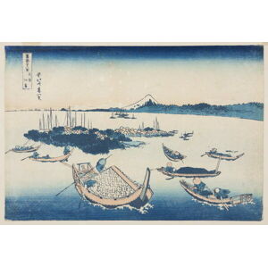 Hokusai, Katsushika - Obrazová reprodukce Tsukuda-jima, (40 x 26.7 cm)