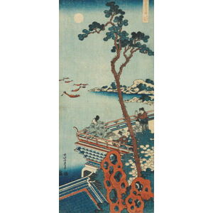 Hokusai, Katsushika - Obrazová reprodukce A True Mirror of Chinese and Japanese Poems, (22.2 x 50 cm)