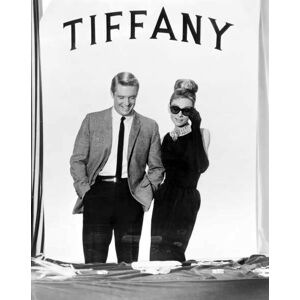 Umělecká fotografie George Peppard And Audrey Hepburn, Breakfast At Tiffany'S 1961 Directed By Blake Edwards, (30 x 40 cm)