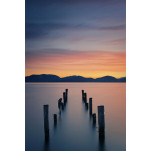 Umělecká fotografie Sunrise on the Lake, Simon Rohl, (26.7 x 40 cm)