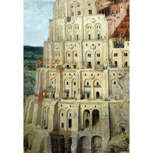 Brueghel, Pieter The Elder - Obrazová reprodukce The Tower of Babel, 1563, (26.7 x 40 cm)