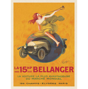 Obrazová reprodukce La 15hp Bellanger (Vintage Car Ad) - Leonetto Cappiello, (30 x 40 cm)