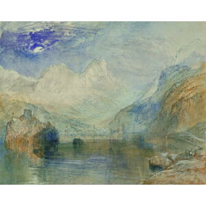 Turner, Joseph Mallord William - Obrazová reprodukce The Lauerzersee with Schwyz and the Mythen, (40 x 30 cm)