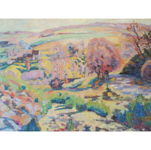 Obrazová reprodukce The Farm (Pastel Landscape) - Armand Guillaumin, (40 x 30 cm)