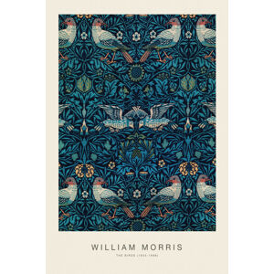Obrazová reprodukce The Birds (Special Edition Classic Vintage Pattern) - William Morris, (26.7 x 40 cm)