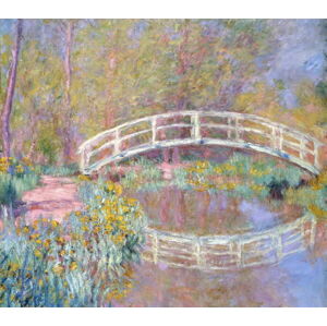 Monet, Claude - Obrazová reprodukce Bridge in Monet's Garden, 1895-96, (40 x 35 cm)