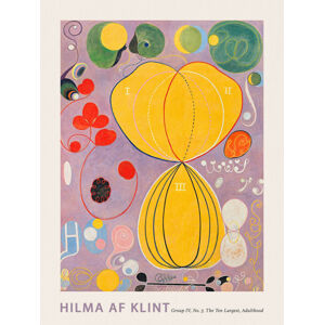 Obrazová reprodukce The Very First Abstract Collection, The 10 Largest (No.7 in Purple) - Hilma af Klint, (30 x 40 cm)