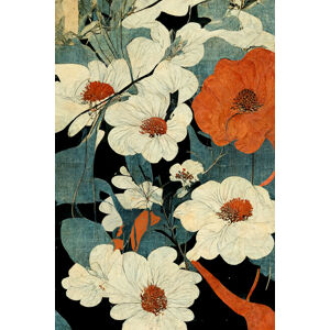 Ilustrace Asian Flowers, Treechild, (26.7 x 40 cm)