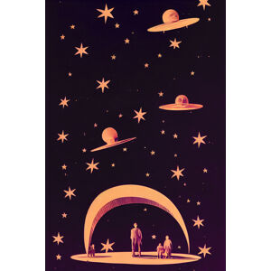 Ilustrace A Galactic Dream, Treechild, (26.7 x 40 cm)