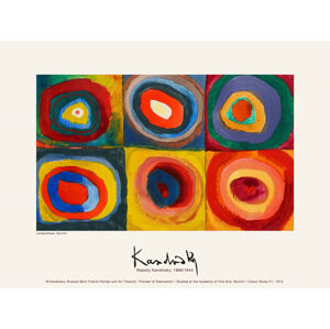 Obrazová reprodukce Colour Study One (Vintage Abstract) - Wassily Kandinsky, (40 x 30 cm)