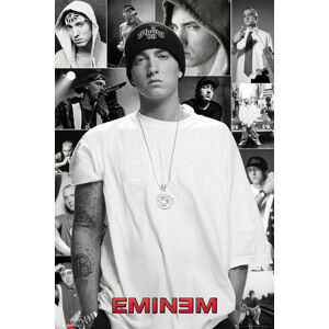Plakát, Obraz - Eminem - collage, (61 x 91.5 cm)