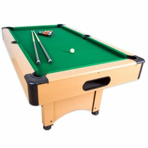 GamesPlanet® 1416  pool billiard kulečník s vybavením, 6 ft, sv. dřevo