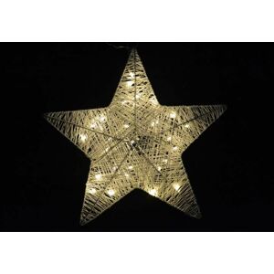 Nexos 28302 Vánoční dekorace - vánoční hvězda - 35 cm, 30 LED diod