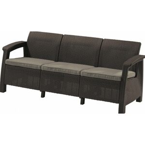 Allibert CORFU LOVE SEAT MAX 2930 Zahradní pohovka - hnědá