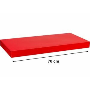 STILISTA VOLATO 31058 Nástěnná police  - lesklá červená 70 cm