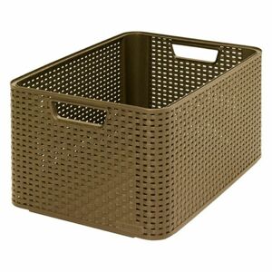 CURVER Úložný box "RATTAN STYLE2"- L - dark mocha