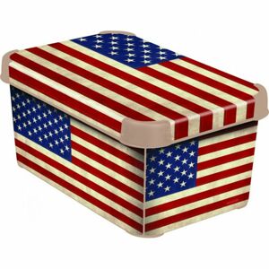 Curver Box úložný dekorativní S AMERICAN FLAG