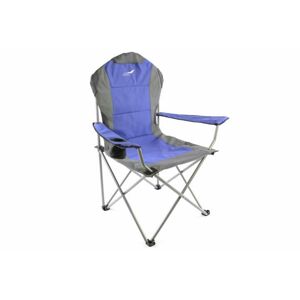 Divero Deluxe 35087 Skládací kempingová rybářská židle - modro/šedá