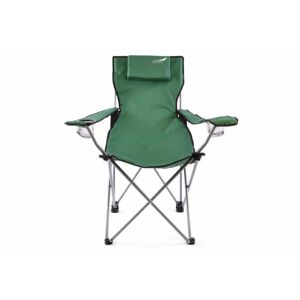 Divero 35213 Skládací kempingová židle s polštářkem - zelená