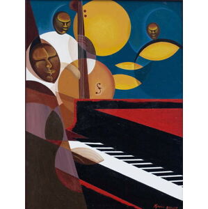 Mucherera, Kaaria - Obrazová reprodukce Cobalt Jazz, 2007, (30 x 40 cm)