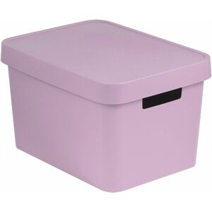 CURVER Úložný box plastový s víkem 17L - růžový R41166