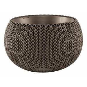 Keter COZIES KNIT 41483 Květináč - S - hnědá