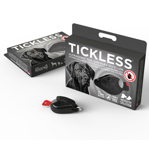 TickLess Pet 39122 Ultrazvukový repelent proti klíšťatům, černý