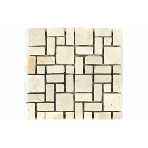 Divero Garth 1130 Mramorová mozaika krémová obklady 11 ks - 1m² - 30x30 cm
