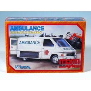 Monti 06 Ambulance Renault Trafic Stavebnice 1:3v krabici 22x15x6cm