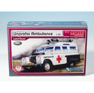 Monti 3Unprofor Ambulance Land Rover Stavebnice 1:3v krabici 22x15x6cm