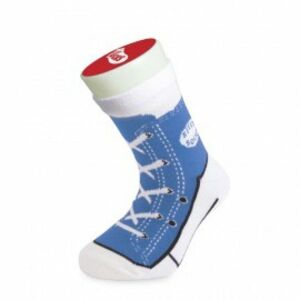 Bláznivé ponožky - basket-modrá
