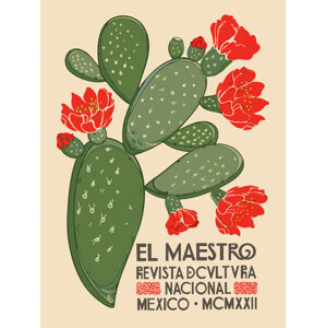 Obrazová reprodukce El Maestro Magazine Cover No.1 (Mexican Art / Cactus), (30 x 40 cm)