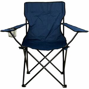 Divero 531 Skládací židle s držákem nápojů - modrá